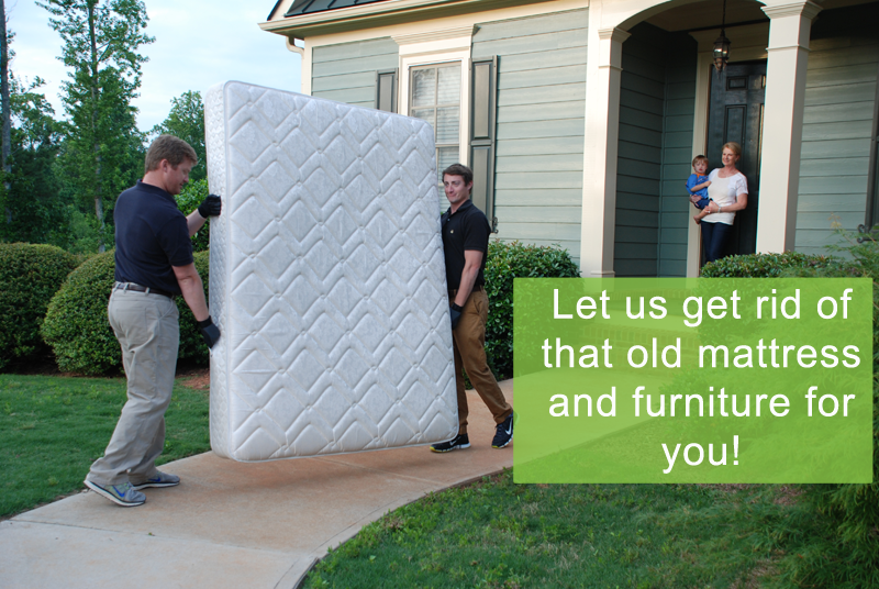 Get rid of your mattress and furniture with our responsible disposal services