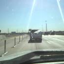 mattress flies out of truck on highway in dallas