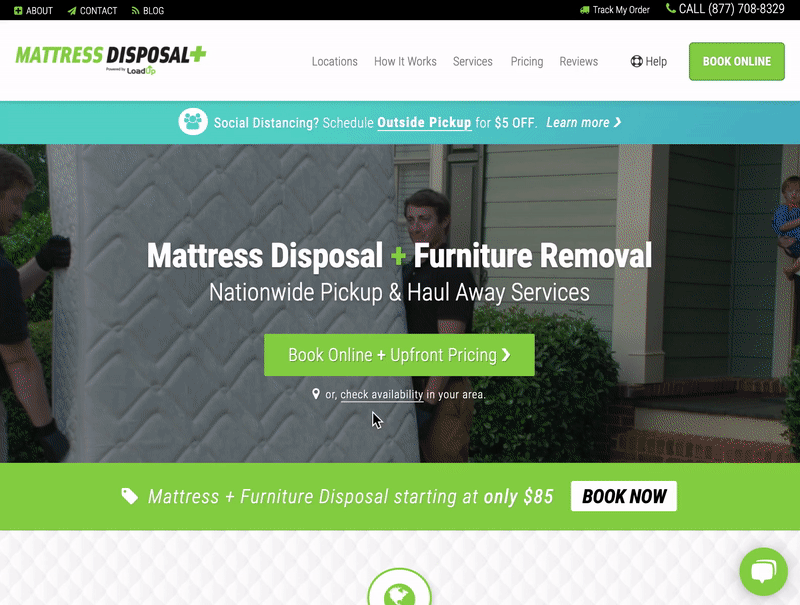 How to get an upfront price from Mattress Disposal Plus