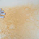 It is difficult to cut an old foam mattress