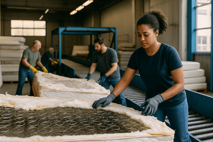 It can be difficult to have a mattress accepted for recycling