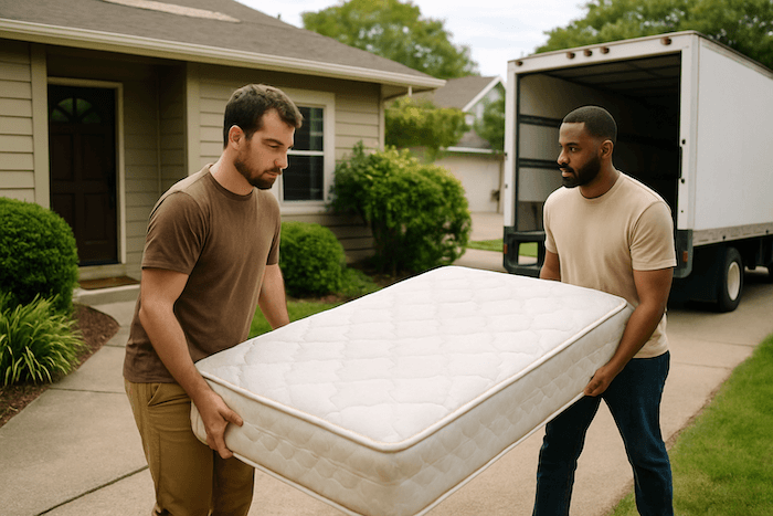 Junk removal services are the best way to have a mattress removed.