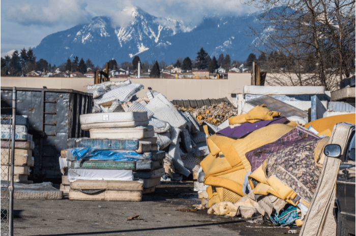 Mattresses are not always accepted at landfills
