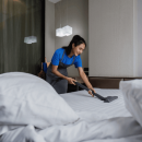 Vacuuming is a great method to properly remove blood stains from a mattress.