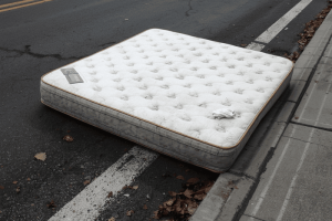 You should never dump a mattress on the side of the road.